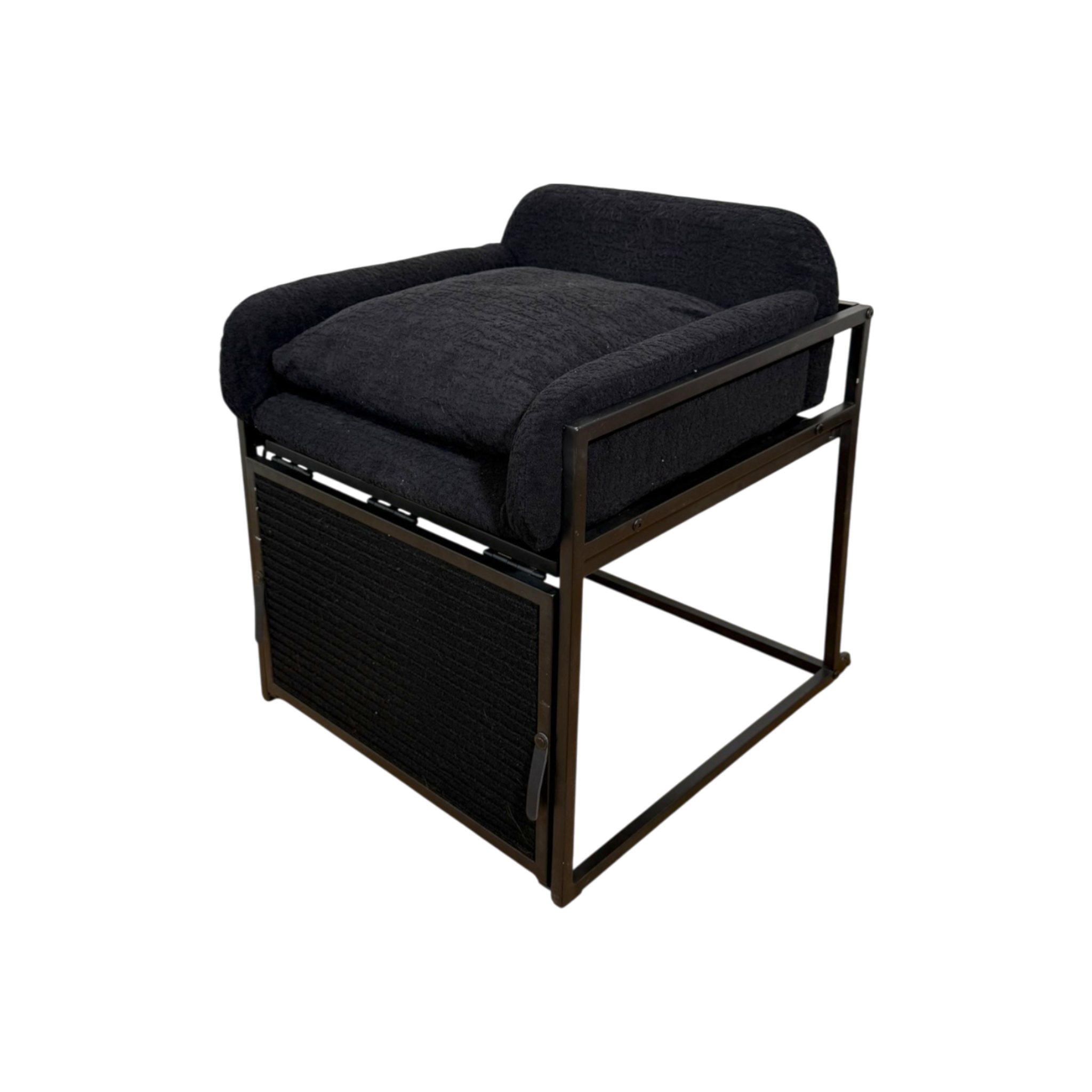Elevated Pet Chair with Built-In Ramp – Cozy Dog Seat for Home, Office & Bedside