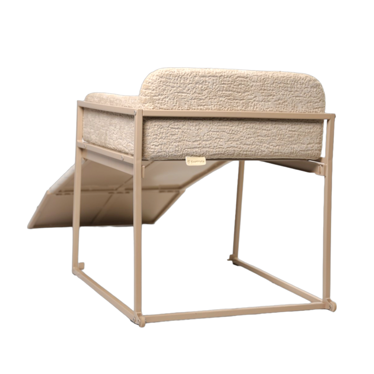 Elevated Pet Chair with Built-In Ramp – Cozy Dog Seat for Home, Office & Bedside