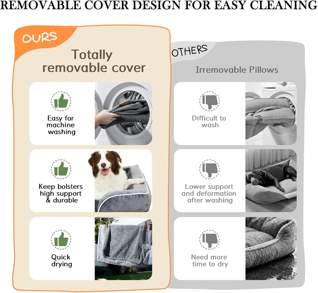 Large Waterproof Orthopedic Dog Couch