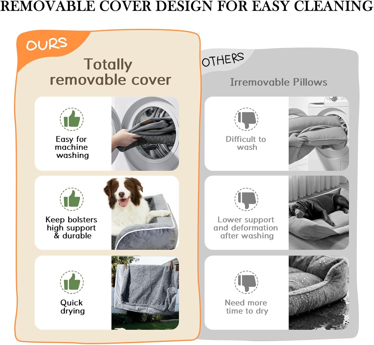 Large Waterproof Orthopedic Dog Couch