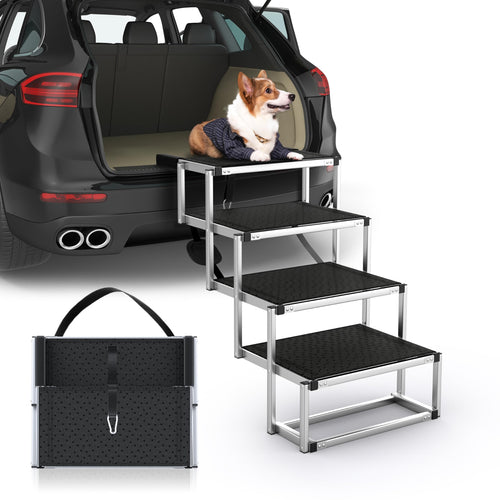 # Extra-Wide Foldable Dog Ramp & Stairs for Cars, SUVs & Trucks